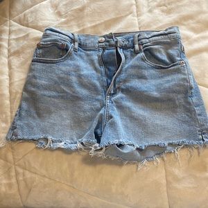 American Eagle Jean shorts. Size 6. Stretch and high waisted